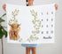 Highland Cow Milestone Blanket, Highland Cow Baby Growth Chart Monthly Blanket, Watch Me Grow Baby Nursery for New Moms Baby Shower (50"x40")...