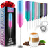 Zulay Kitchen Powerful Milk Frother Wand - Mini Milk Frother Handheld Stainless Steel - Battery Operated Drink Mixer for Coffee, Lattes, Cappuccin...