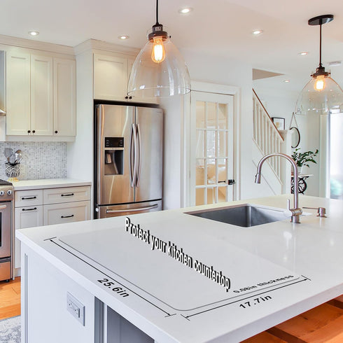 Food-Grade Silicone mat?2MM Extra Thick Silicone Mats for Kitchen Counter, 25.6" x17.7" Non-Slip Waterproof Large Countertop Protector Mat, Heat R...
