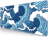 Japanese Blue and White Wave Gaming Mouse Pad XL - Non Slip Rubber Base Large Mousepad - Waterproof Stitched Edges Desk Pad, Extended Mice Pad, 31...