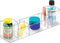 iDesign 43030 Med+ 12" Plastic Divided Vanity Medication and Bathroom Accessory, 12" x 3" x 3.5", Multi-Level Organizer...
