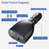 USB C Car Charger with Voltage Display 20W PD Fast Car Charger with & USB5V2.4A Adapter, Car Voltmeter Meter Battery Monitor...