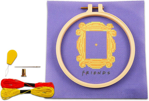 SCREEN LEGENDS Friends Cross Stitch Kit Friends TV Show Merchandise - Bundle with Friends Christmas Favors and Bokmark | Friends TV Show Gifts...