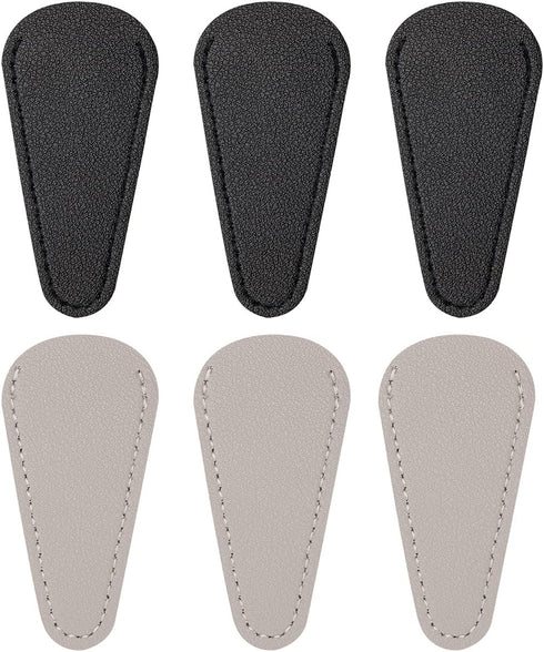 Scissors Sheath Penta Angel 6Pcs Small Embroidery Sewing Scissors Mini Snips Trimming Nipper Eyebrow Leather Protective Cover for Home Office (Bla...