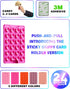 BIAJIYA Phone Sticky Grip Wallet Mount Stick on Suction Mirrors Phone Card Holder Silicone Adhesive Phone Accessory for Tiktok All Smartphones (Ro...