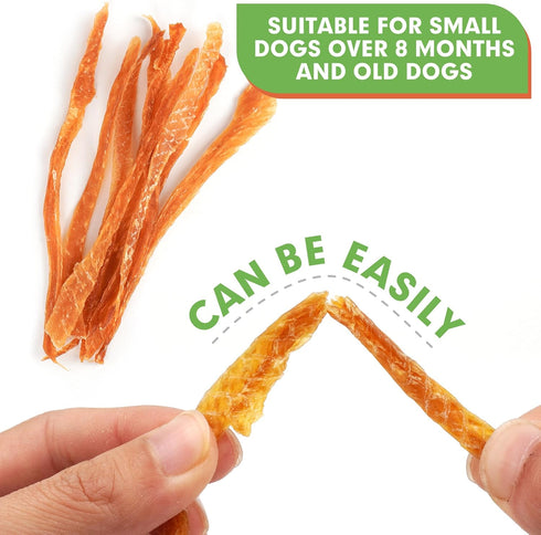MON2SUN Dog Treats, Chicken Jerky Strips for Small Dogs, High Protein & Grain Free Dog Snacks, Easy to Digest Dog Training Treats (Chicken, 10.58 ...