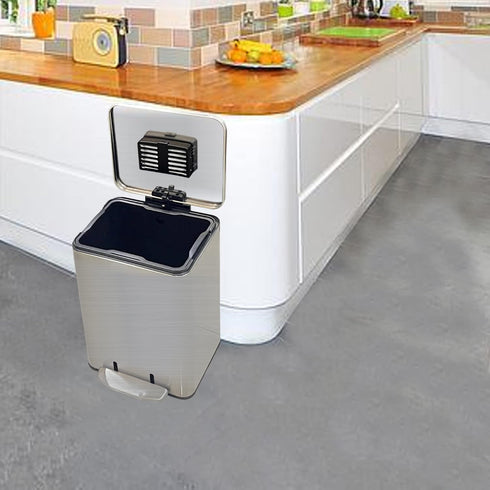 Xcivi Replacement Activated Charcoal Odor Removing Air Filters DustBins Deodorizer, Compatible with Trash Cans 8 Gallon and Larger (4Filters +1Com...