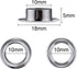 Pangda 100 Sets Grommet Eyelets Tool Kit, Grommet Setting Tool and Eyelets with Setting Tools and Storage Box for Fabric, Tarps, Curtains(2/5 Inch...