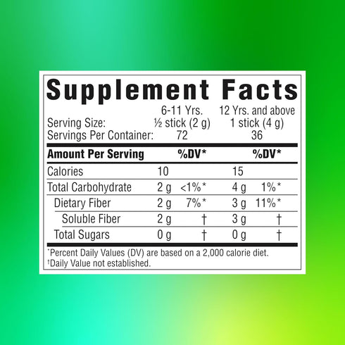 Benefiber On the Go Prebiotic Fiber Supplement Powder for Digestive Health, Daily Fiber, Unflavored - 28 Sticks (3.92 Ounces)...