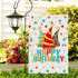 Happy Birthday Garden Flags 12" x 18" Gift Party Small Yard Signs Vertical Double Sided Readable Burlap Welcome Birthday Hat House Flags Poster Pa...