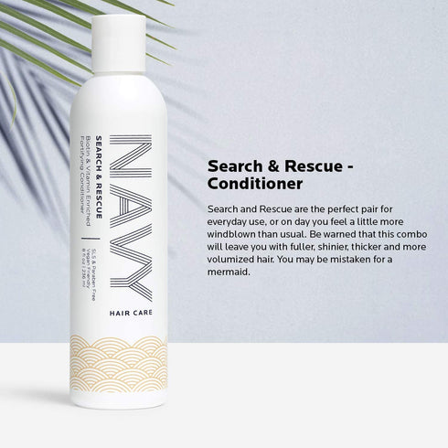 NAVY Search and Rescue Conditioner - Paraben-Free Biotin and Hair Vitamin Enriched Fortifying Hair Conditioner - 8 fl oz (Search and Rescue Condit...