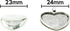 Bastex Heart Shaped Pendants for Jewelry Making. 80 pieces of DIY Pendant Tray Necklace Charms, Includes Metal Bezels and Cabochons - 1 inch, Silv...