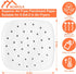 Numola 100 Pcs Air Fryer Liners Disposable Parchment Paper, 8 Inch Perforated Airfryer Sheets for Baking, Square Non-Stick Steamer Liner for Oven,...