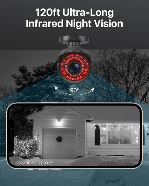 ZOSI 1080P 1920TVL Security Camera Outdoor Indoor,Hybrid 4-in-1 TVI/CVI/AHD/960H CVBS Bullet Cam for Analog Home Office Surveillance DVR CCTV Syst...