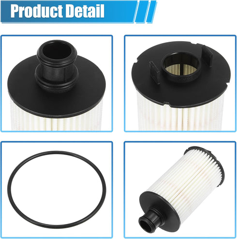 X AUTOHAUX Engine Oil Filter Replacement AJ812351 C2D3670 XR858593 LR011279 Oil Fuel Filter for Land Rover LR4 Base HSE 5.0L V8 - Gas 2011...