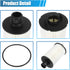 X AUTOHAUX Engine Oil Filter Replacement AJ812351 C2D3670 XR858593 LR011279 Oil Fuel Filter for Land Rover LR4 Base HSE 5.0L V8 - Gas 2011...