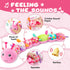 Baby Toys 0-6-12 Months,Infant Musical Stuffed Animals Activity Toys with Muti-Sensory Crinkle,Rattles,Baby Girl Toys Gifts for Newborn Tummy Time...