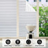 DUOFIRE Window Film Blinds Pattern Privacy Window Film Glass Film Static Cling Glass Film No Glue Anti-UV Window Sticker for Bathroom Bedroom Livi...