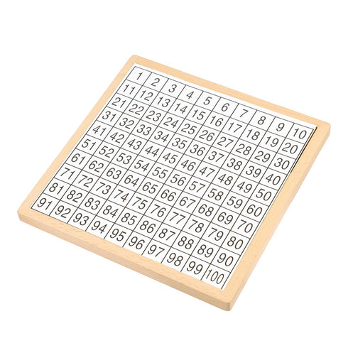 Z-Color Montessori Game Wooden Hundred Board Number Chart Number Grid Educational Game for Kids...