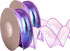 2 Rolls Laser Purple Organza Ribbon 1-1/2 Inch Wide 10 Yards for Gift wrap Bow DIY Craft Bouquet Wreath Baking Baby Shower Wedding Parties Valenti...