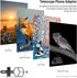 NEEWER Metal Telescope Phone Mount, 2.09"-3.54" Universal Cell Phone Mount for Spotting Scope Telescope Microscope Binocular Monocular, Fits Eyepi...