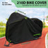 Bike Cover Waterproof Outdoor Storage for 1 Bike up to 29", Bicycle Cover with Storage Bag, Rain/Snow/UV/Dust/Wind Proof for Mountain/Road/City/El...
