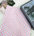 MUNILAIL 100 Sheets Checkered Tissue Paper 14 x 20 Inches Pink and White Tissue Paper for Gift Bags Bulk Wrapping Paper Gift Paper Tissue for Birt...