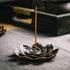 2 Pack Incense Burner, Incense Holder for Sticks, Brass Lotus Incense Stick Holder...