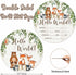 Woodland Animals Baby Milestone Blanket with Birth Stat Sign, Forest Baby Growth Chart Monthly Blanket, Watch Me Grow Woodland Baby Nursery for Ne...