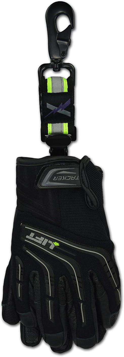 The Original Lightning X Reflective Firefighter Rescue Extrication Work Glove Strap w/Alligator Clip...
