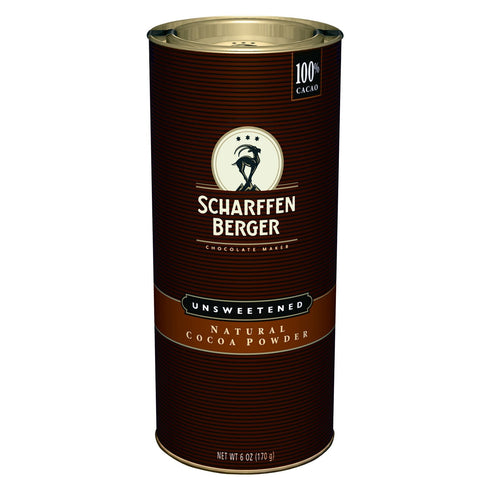 Scharffen Berger Natural Unsweetened Cocoa Powder, 6-Ounce Canisters (Pack of 2)...