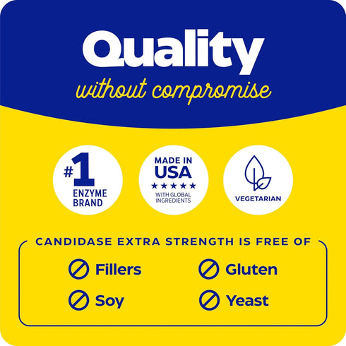 Enzymedica, Candidase Extra Strength, Support for Balanced Yeast Levels, 42 Capsules...