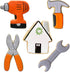 Father's Day Cookie Cutters Tools & Construction Cookie Cutters 5-Pc. Set Made in USA by Ann Clark, Cordless Drill, Hammer, Wrench, Pliers, House...