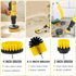 Drill Brush Attachment Set, 4pcs Nylon Bristle Power Scrubber for Cleaning Showers, Bathroom, Tile, Grout, Carpet with Plastic Handle & Extension ...