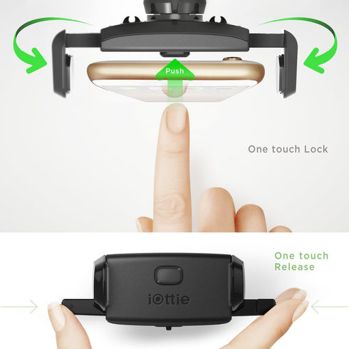 iOttie Easy One Touch Mini Air Vent Car Mount Holder Cradle for iPhone Xs Max R 8 Plus 7 Samsung Galaxy S10 E S9 S8 Plus Edge, Note 9 & Other Smar...