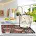 Coffee Theme Beans Dish Drying Mat for Kitchen Counter 18 x 24 Inch Absorbent Microfiber Dry Dishes Mats Drainer Mat Dish Drying Pad for Counterto...