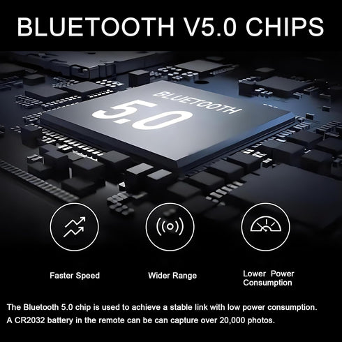 Wireless Camera Shutter Clicker | Camera Shutter Remote Control for iPhone & Android Smartphones | Wireless Remote Control Selfie Button - Include...