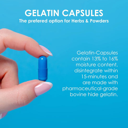 Capsuline Size 0 Empty Gelatin Capsules, Clear - 100 Count | Gluten Free, Kosher, Non-GMO Certified | Pure Bovine Pill Caps for DIY Supplement Fil...