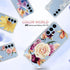 Osophter for Samsung Galaxy A54 5G Case: Girls Women Flower Floral with Screen Protector Shock-Absorption Flexible TPU Rubber Phone Cover for Sams...
