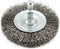 Forney 72734 Wire Wheel Brush, Fine Crimped with 1/4-Inch Hex Shank, 2-1/2-Inch-by-.008-Inch...