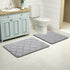 OLANLY Memory Foam Toilet Rugs U-Shaped 24x20, Ultra Soft and Absorbent Bathroom Rugs, Non-Slip Thick Toilet Bath Mat, Machine Wash Dry, Contour B...