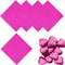 100PCS Foil Candy Wrappers, 4 x 4 Inch Candy Wrappers, Rose Foil Candy Wrapper for Chocolate Bar Wrappers for DIY Candies, Chocolate, Cake (Rose)...