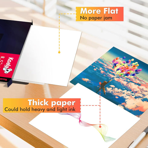 Koala Sublimation Paper 11x17 inches Easy to DIY T-shirts, Tumblers, Mugs Only Compatible with Inkjet Sublimation Printer Sublimation Ink 100 shee...