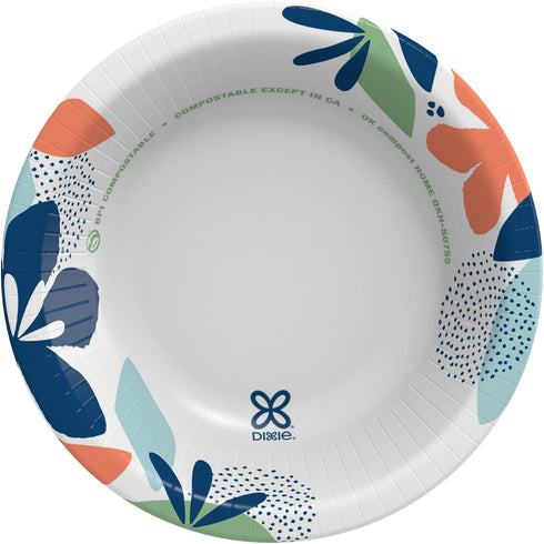 Dixie Small Paper Bowls, 10 Oz, 36 Count (Pack of 8), Microwave-Safe, Soak-Proof, Disposable Bowls Great For Snacks, Dessert, And Light Lunch Meal...