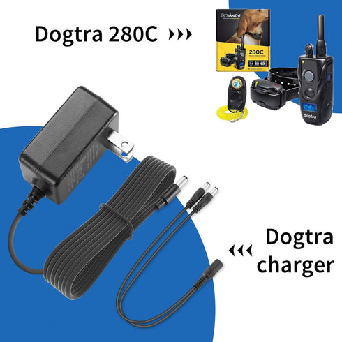 for dogtra Charger dogtra Dog Charger is Compatible with YS300, YS600, EF-3000, 280C, 282C, 200C, and 202C. dogtra Charger with The Dogtra 5-5 Spl...