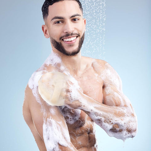 Silicone Body Scrubber, Shower Brush Exfoliating Skin Silicone Scrubber, Foaming Deep Cleaning, Durable, Suitable for All Skin (White)...