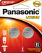 One (1) Twin Pack (2 Batteries) Panasonic Cr2016 Lithium Coin Cell Battery 3V......