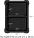 Token Two-Cell Box for Board Game Pieces, Meeples, Dice, Tokens (5 Modular Trays with a Transparent Removable lid)...