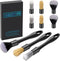 9 Pcs Car Detailing Brush Set No Scratch for Clean Interior or Exterior, Dashboard, Air Vent, Leather Seats, Emblems, Tires, Engine Bay (6 PCS Rep...
