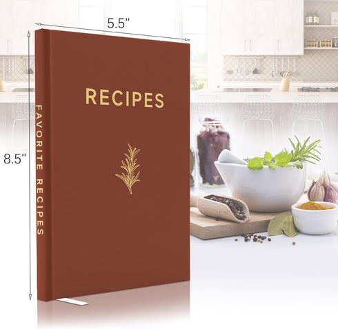 Perfect Blank Recipe Book - Write In Your Own Recipes,Organize Your Recipes- Mini Recipe Notebook,Inheriting The Most Delicious Exclusive Recipe (...